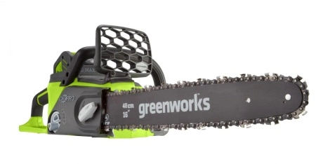 фото пила цепная аккумуляторная greenworks gd40cs40 (20077) без аккум и зу